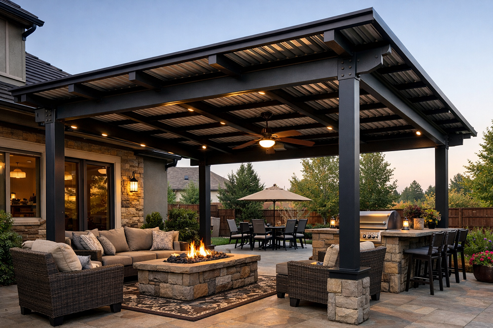 Custom Steel Patio Cover