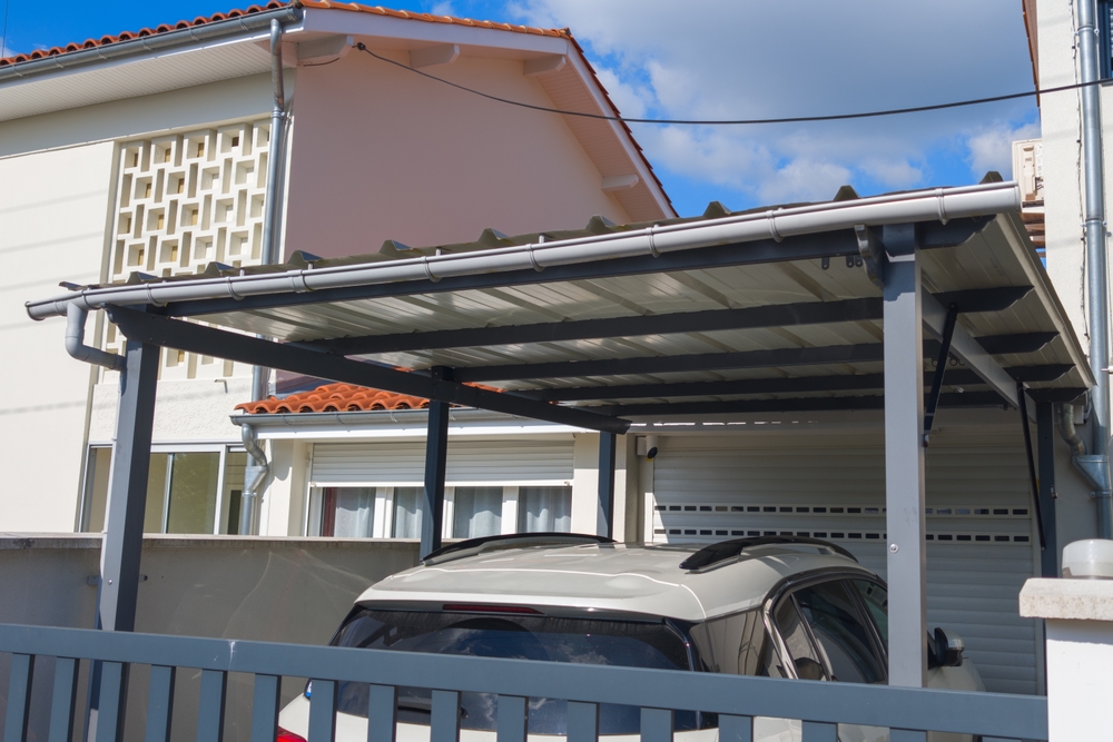 Carport,High,Quality,Courtyard,Roofing,Front,Home,Protective,Car